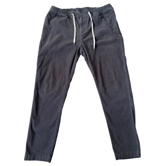 Vuori Optimist Corduroy Pants size XL 29.5” Charcoal Gray - Picture 3 of 12